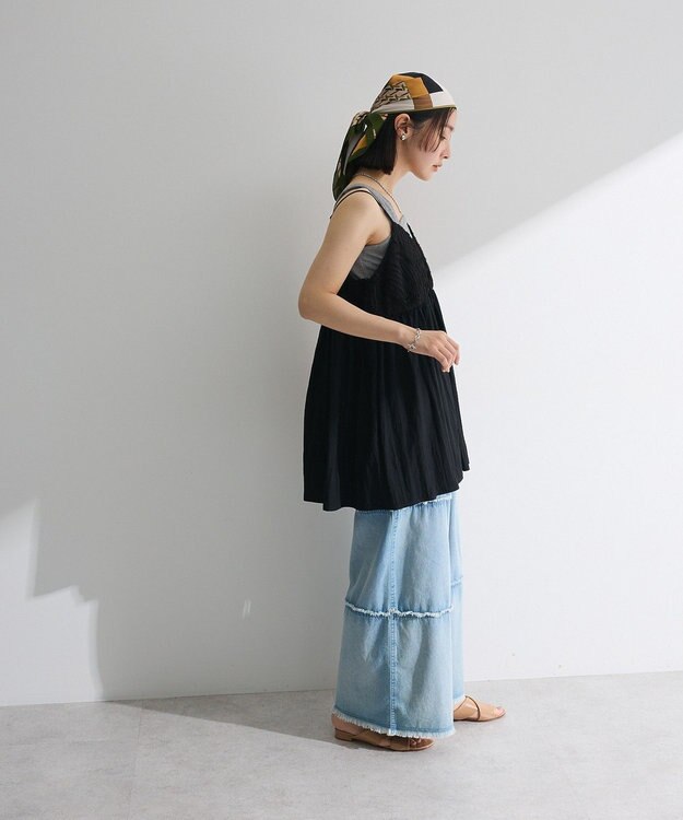 Green Parks テープ刺繍ビスチェ Ivory