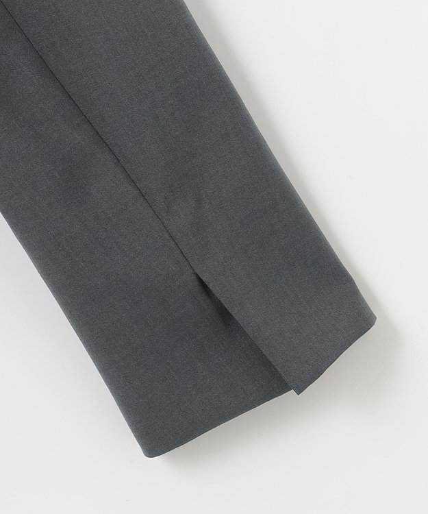 J.PRESS LADIES L 【セットアップ対応・洗える】DRYウーステッド ノーカラー ジャケット グレー系