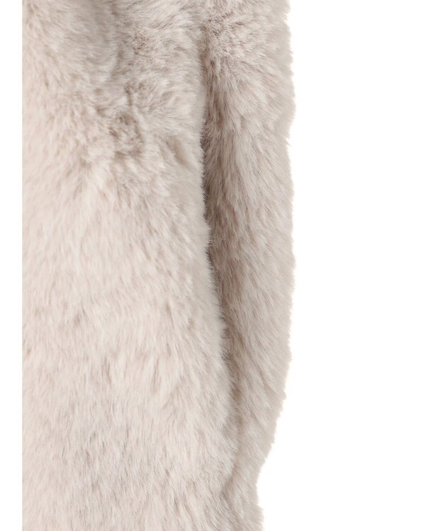 AMERICAN HOLIC 丈違いフェイクファーベスト Gray Beige