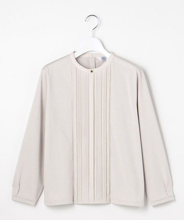 J.PRESS LADIES L プレーティングジャージー カットソー グレージュ系