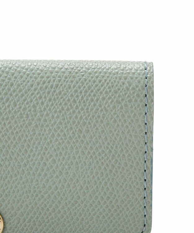 TOPKAPI 【TOPKAPI】角シボ型押し・ 名刺入れ COLORATO コロラート グリーングレー