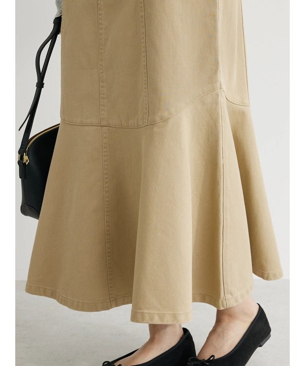 Green Parks ・ＳＵＧＡＲ　ＳＰＯＯＮ　ツイルマーメイドジャンスカ Beige