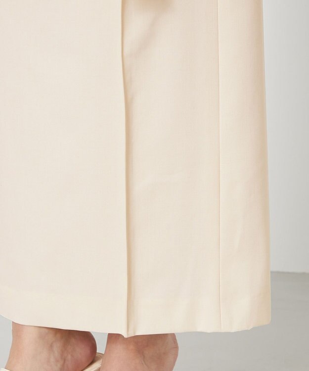 NAVE 【Nave・セットアップ可】ウールポリエステルツイルスカート アイボリー系