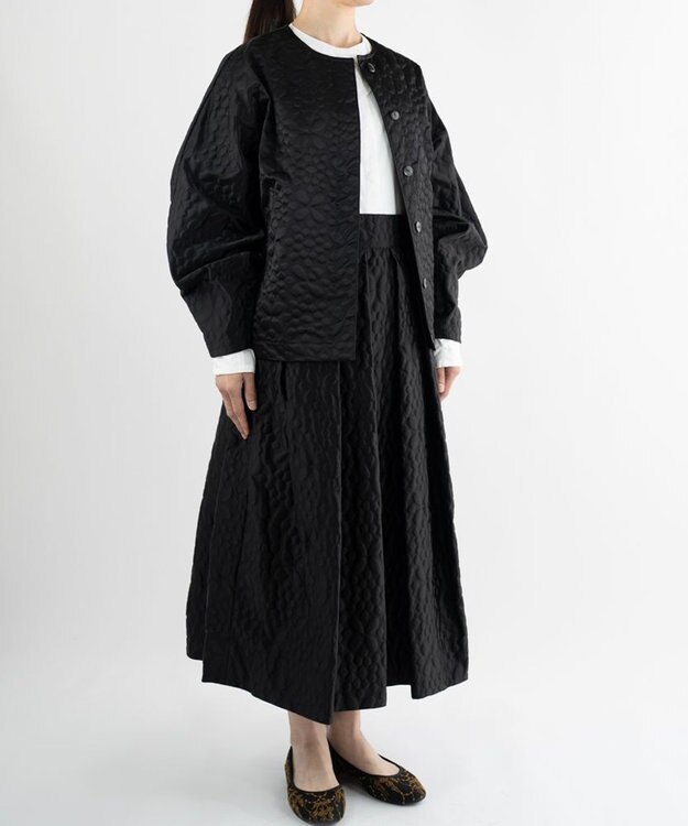 muuc 【土の凹凸を表現したナイロン素材】テレイン ブルゾン ブラック