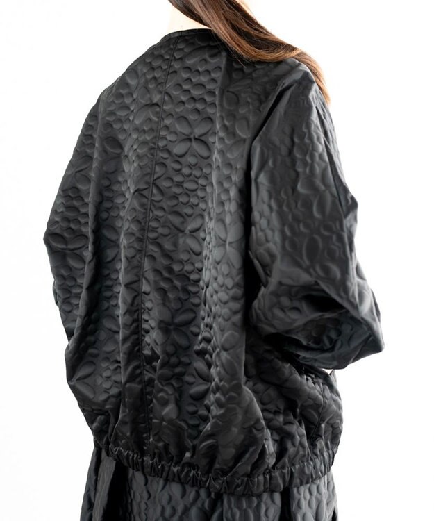 muuc 【土の凹凸を表現したナイロン素材】テレイン ブルゾン ブラック