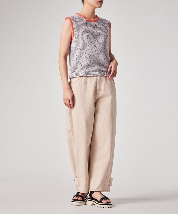 Paul Smith コントラストカラー ニットベスト ライラック