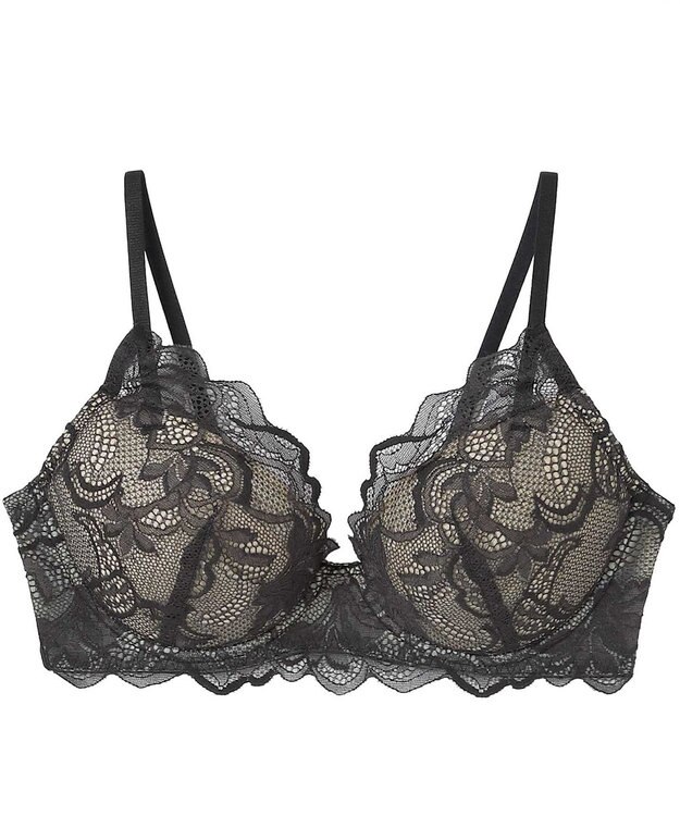 Wing ブラジャー 立体感のあるバストをメイク ふっくらデコルテ きれいな谷間 ブラのズレ・浮きを軽減 【ハイライトブラ】 ブラ CB4000 ウイング／ワコール ブラック