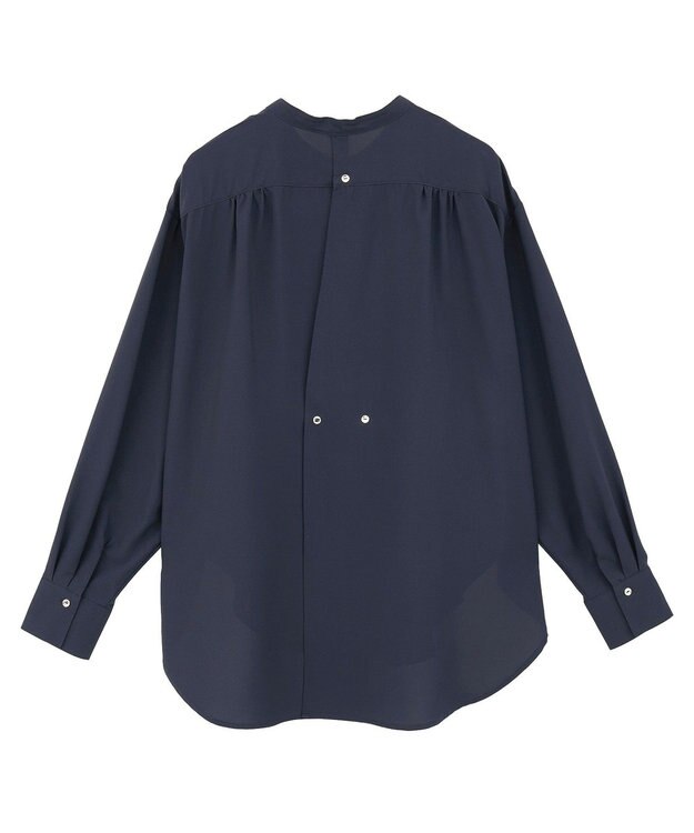 AMERICAN HOLIC 金ボタンバックシャンロングシャツ Navy