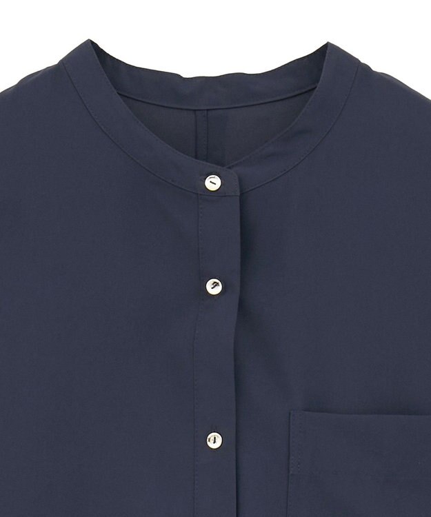 AMERICAN HOLIC 金ボタンバックシャンロングシャツ Navy