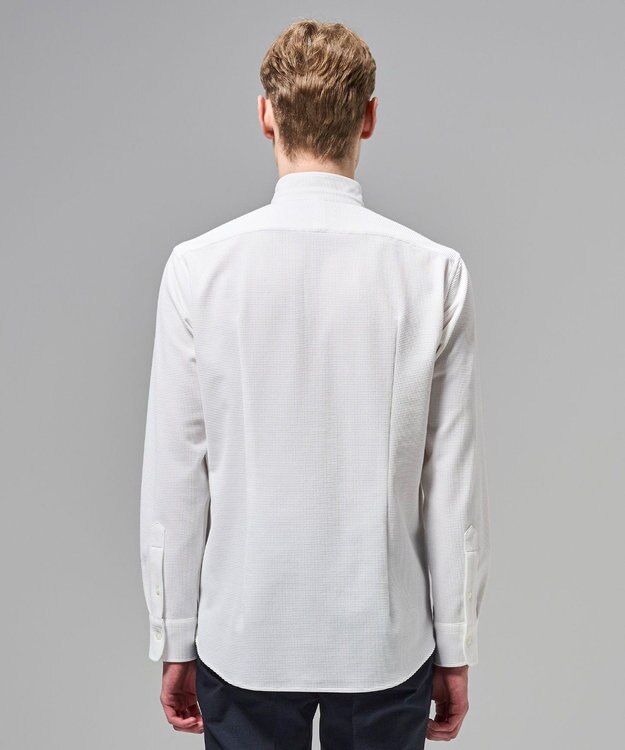 JOSEPH HOMME 【新素材】グリットタックジャージー　ウィングカラーシャツ ホワイト系