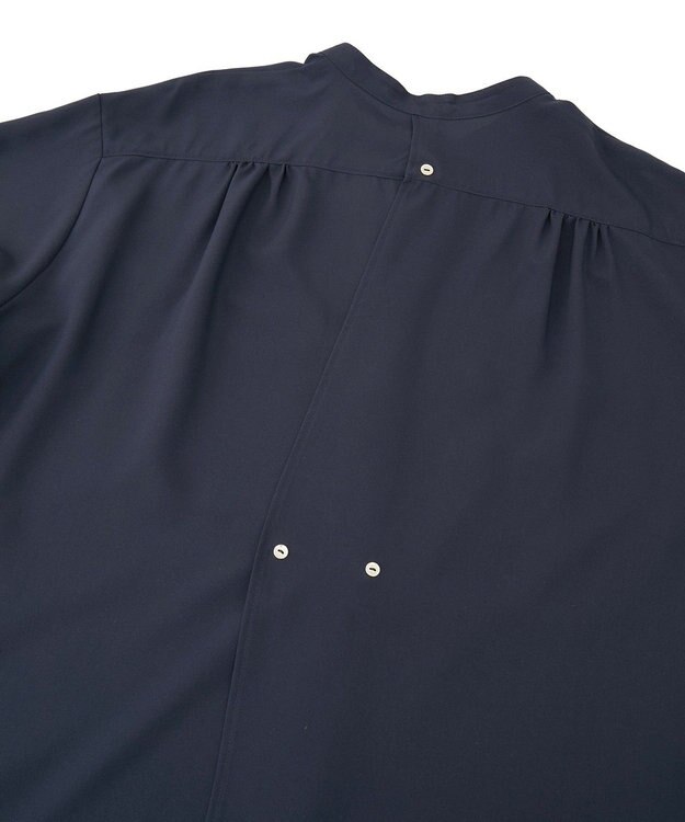 AMERICAN HOLIC 金ボタンバックシャンロングシャツ Navy