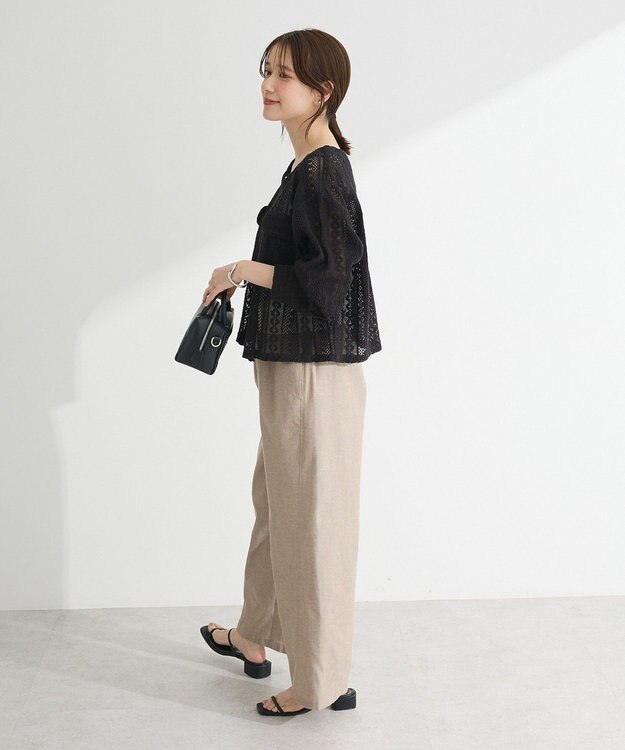 Green Parks Ｉ　レースシャツブルゾン Black