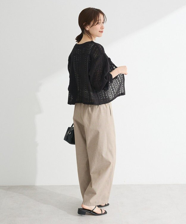 Green Parks Ｉ　レースシャツブルゾン Black