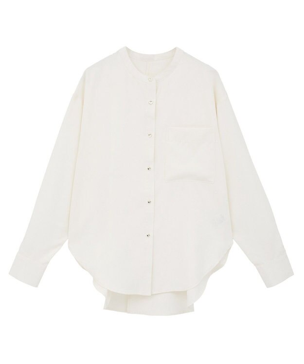 AMERICAN HOLIC 金ボタンバックシャンロングシャツ Ivory