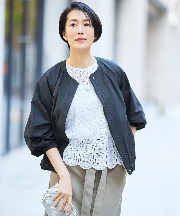 自由区 【カタログ掲載・持ち運びに最適】フォルム ブルゾン ブラック