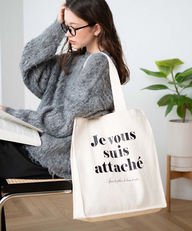 WEGO キャンバスロゴトート 柄1