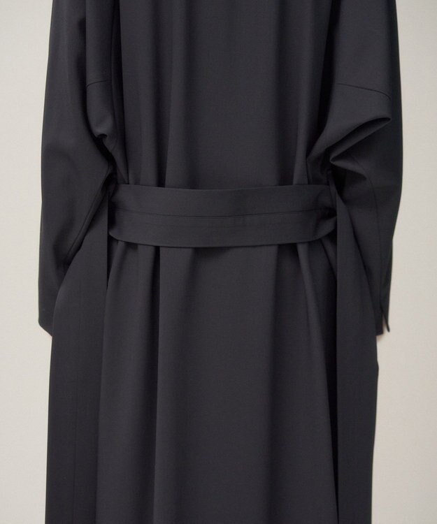 ATON TECHNO WOOL TWILL | ドレスコート CHARCOAL GRAY
