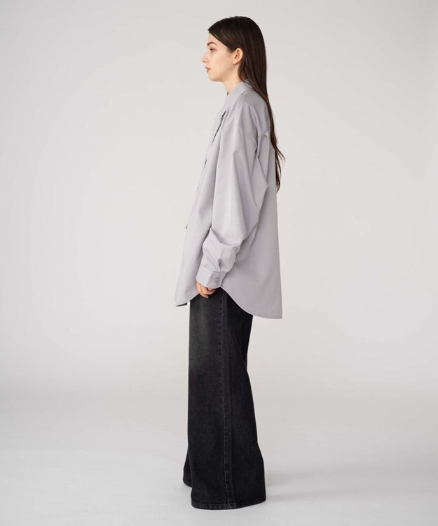 WEGO 【ユニセックス着用ITEM/MLサイズ展開】TRボウタイシャツ（LS） グレー