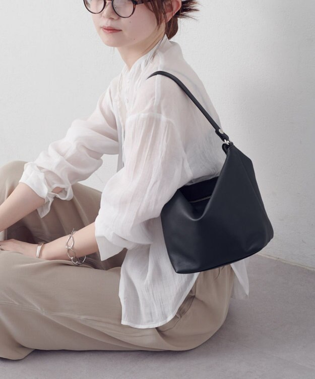 russet ソフトレザーシンプルショルダーバッグ(CE-1328-WEB) Black2