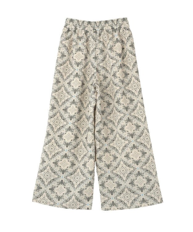 CRAFT STANDARD BOUTIQUE プリントイージーパンツ Light Beige