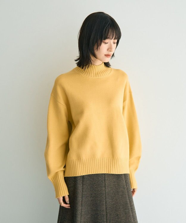 YECCA VECCA ワイドリブニット Yellow