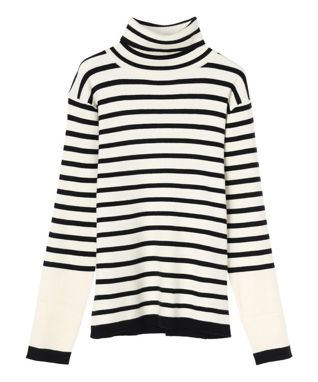 AMERICAN HOLIC バイパチリブタートルニットプルオーバー Border