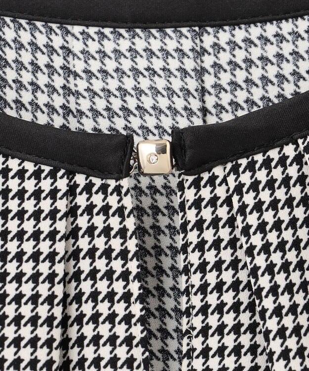 ANY SIS L 【洗える】 バイカラータック ブラウス 千鳥