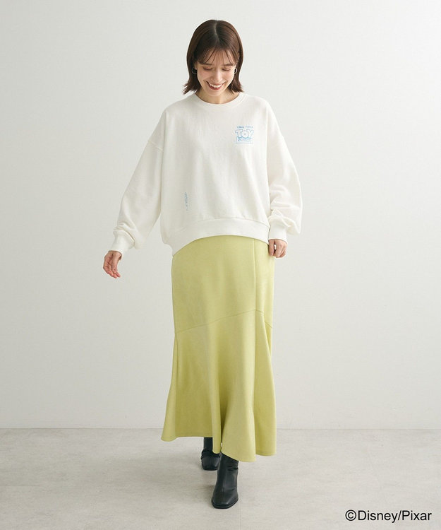 Green Parks トイストーリー／バック刺繍プルオーバー White