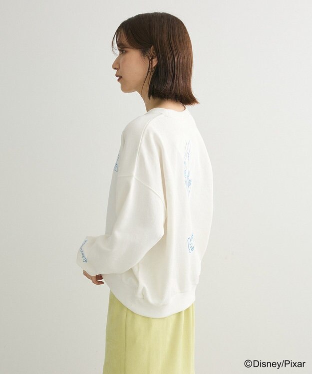 Green Parks トイストーリー／バック刺繍プルオーバー White