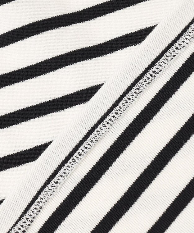 ANY L 【接触冷感/UVケア】バックパール Tシャツ ボーダー