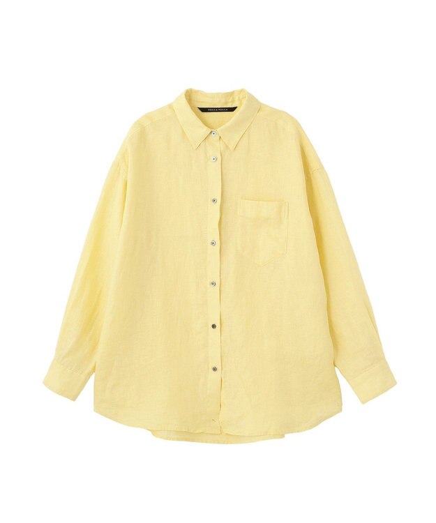 YECCA VECCA 3wayフレンチリネンシャツ Yellow