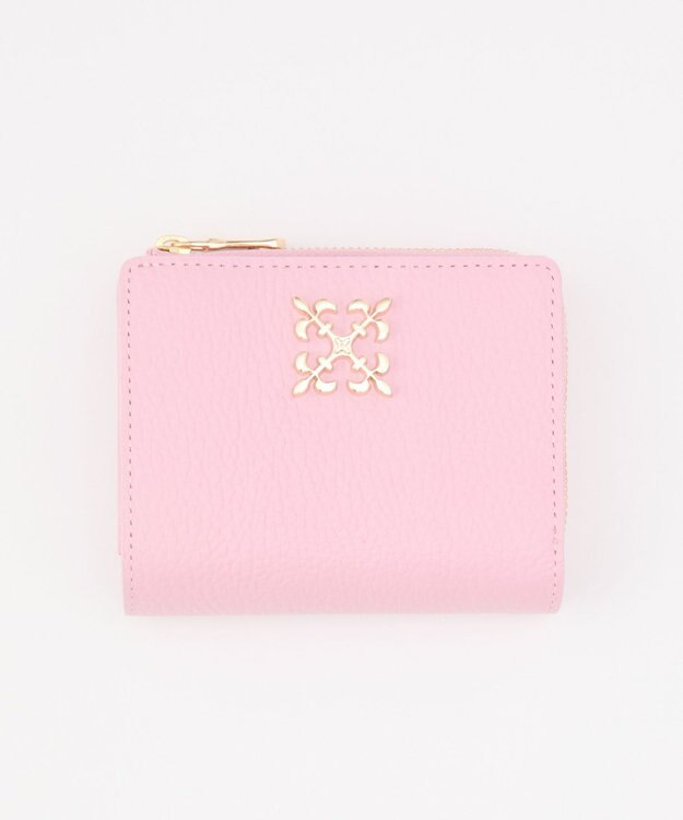 russet ＜お財布人気NO.1＞モノグラムプレートハーフウォレット(SO-376) Pink