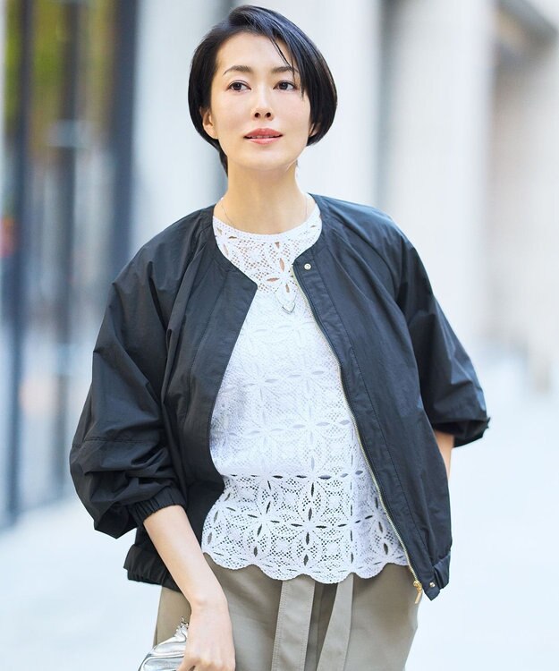 自由区 【カタログ掲載・持ち運びに最適】フォルム ブルゾン ブラック