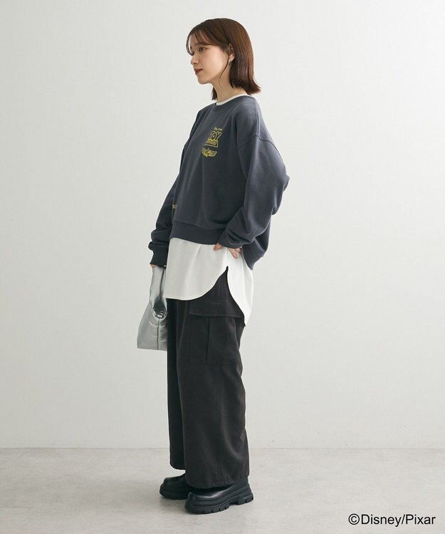 Green Parks トイストーリー／バック刺繍プルオーバー Charcoal Gray