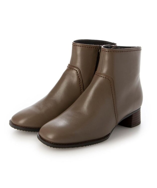 ing <ing>【WEB限定】スクエアトゥショートブーツ オーク