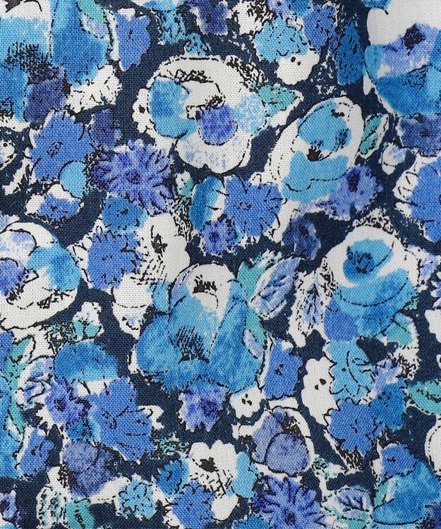 JOSEPH ABBOUD 【キングサイズ・英国リバティ社・纏うアート・柄で魅せる】リバティプリント シャツ　25AW ネイビー系5