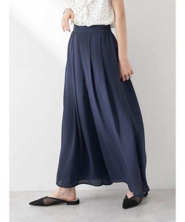 earth music&ecology 選べる丈スカーチョ Navy