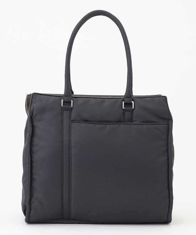 Y'SACCS 【ムック本掲載】ツイルナイロン　スクエアトート　Mサイズ ダークグレー