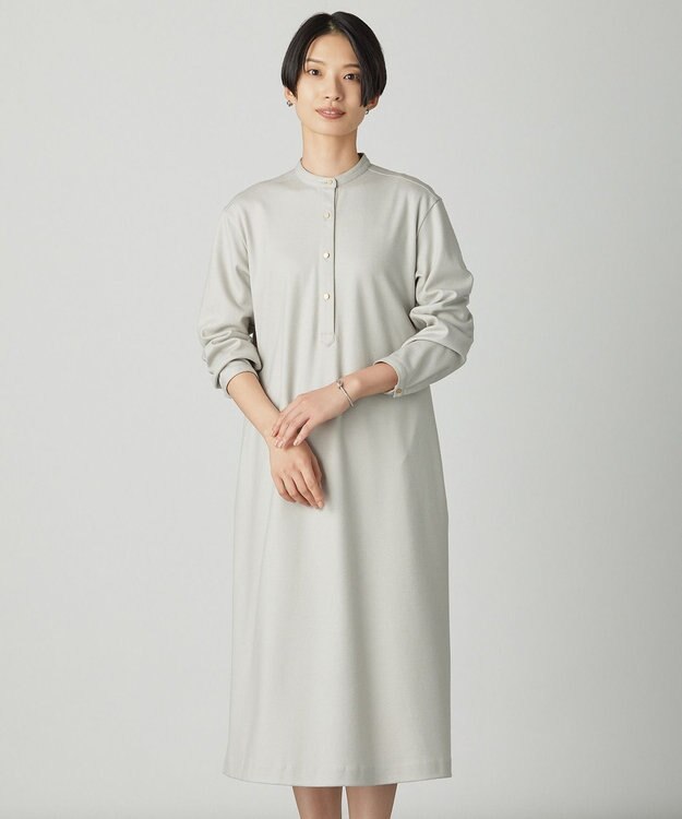 J.PRESS LADIES ウールスムース ワンピース ベージュ系