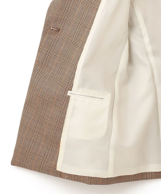 BEIGE， WAGRAM / チェック柄ジャケット Camel