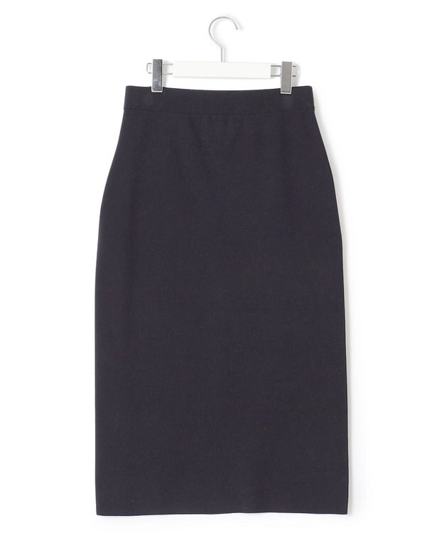 23区 【洗える】コンフォートストレッチ ニット タイト スカート ブラック系