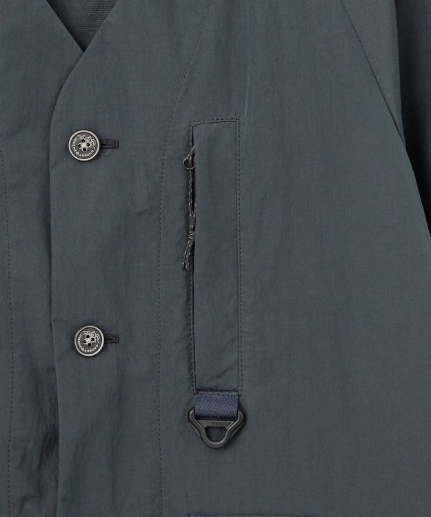 JOSEPH ABBOUD MOUNTAIN 【ECO撥水/起毛裏地】マイクロリップワッシャー ブルゾン ネイビー系