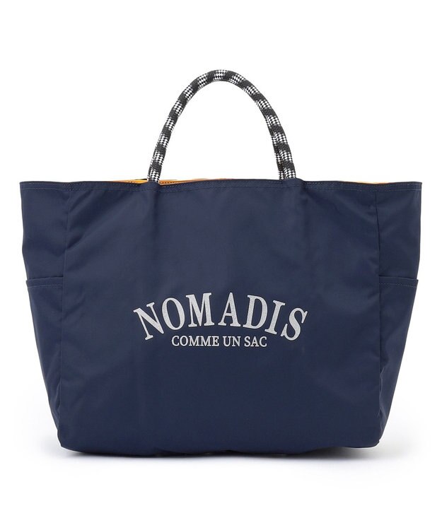 23区 【好評につき新色追加】NOMADIS  SAC2 W ナイロン リバーシブル トートバッグ ネイビー×マスタード