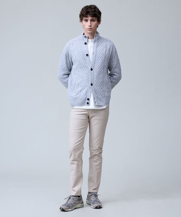 J.PRESS MEN 【ストレッチ】ハイパワーストレッチバーズアイ パンツ ベージュ系