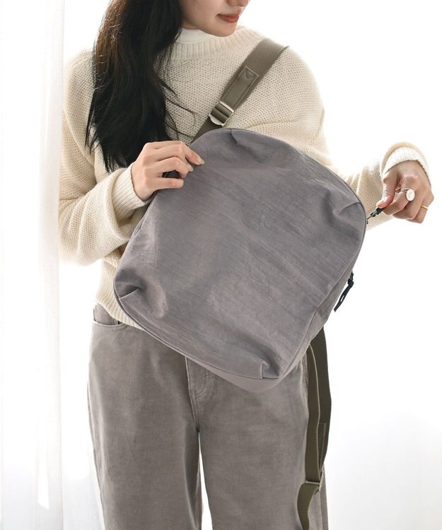 NIZYU KANO FUKUI SIWA ナイロンリュック Sサイズ グレージュ