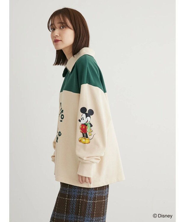 Green Parks Ｄｉｓｎｅｙ／裏毛ハーフＺＩＰスウェット Green