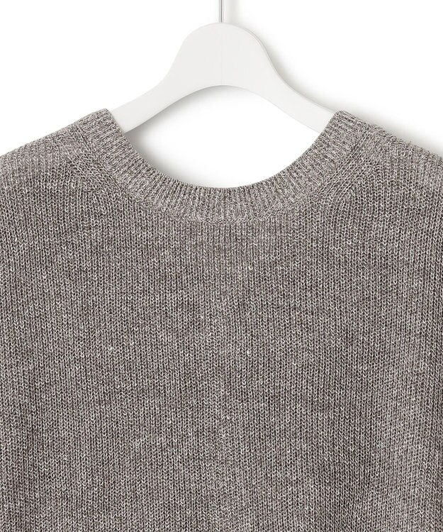 23区 L 【前後着用可能】ピュアリネン 2WAY ニット ダークブラウン系5