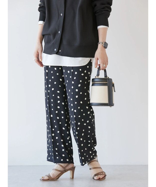 AMERICAN HOLIC 美・美・美アソートプリントストレートパンツ Black