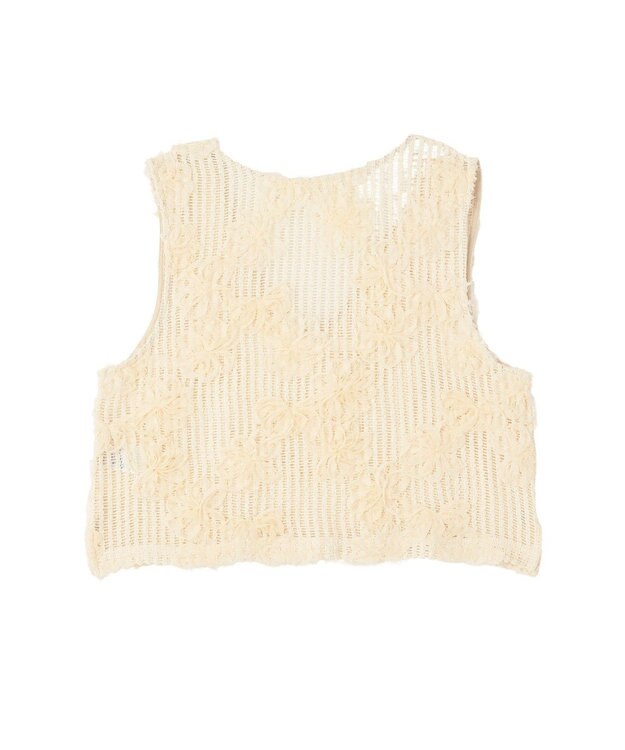 AMERICAN HOLIC 【選べる丈】Ｖネックレースベスト Ivory