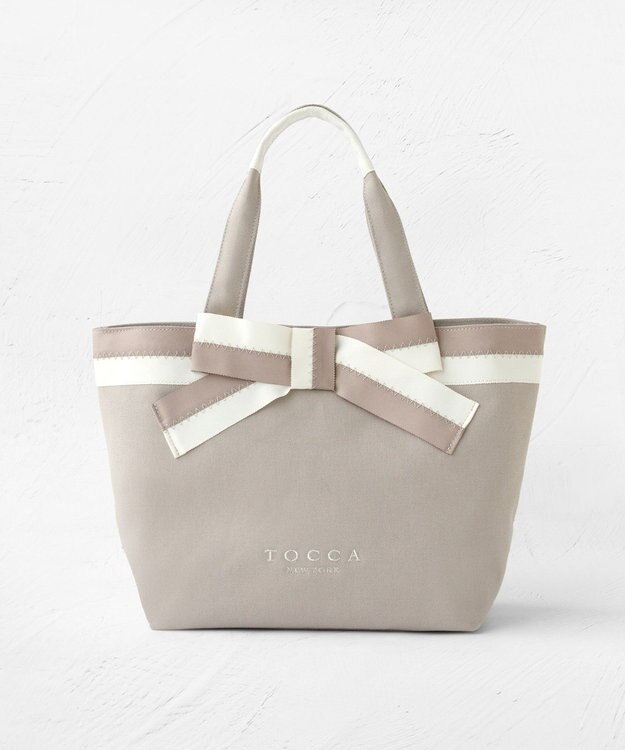 TOCCA KNOT IN CONTRAST CANVASTOTE キャンバストート ベージュ系